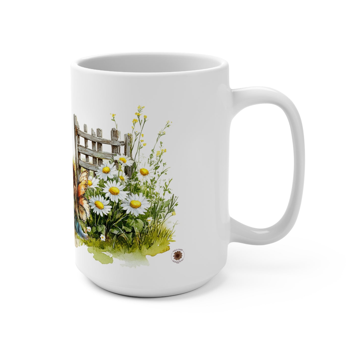Mug: Enchanting Fairy Garden Scene 15oz