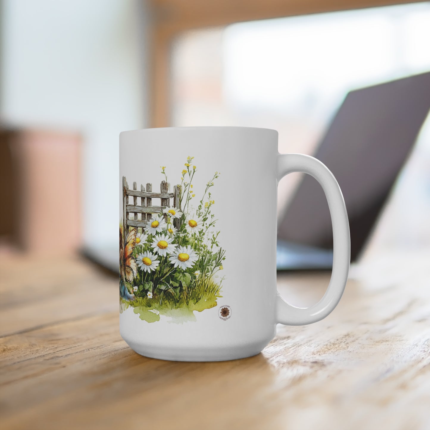 Mug: Enchanting Fairy Garden Scene 15oz