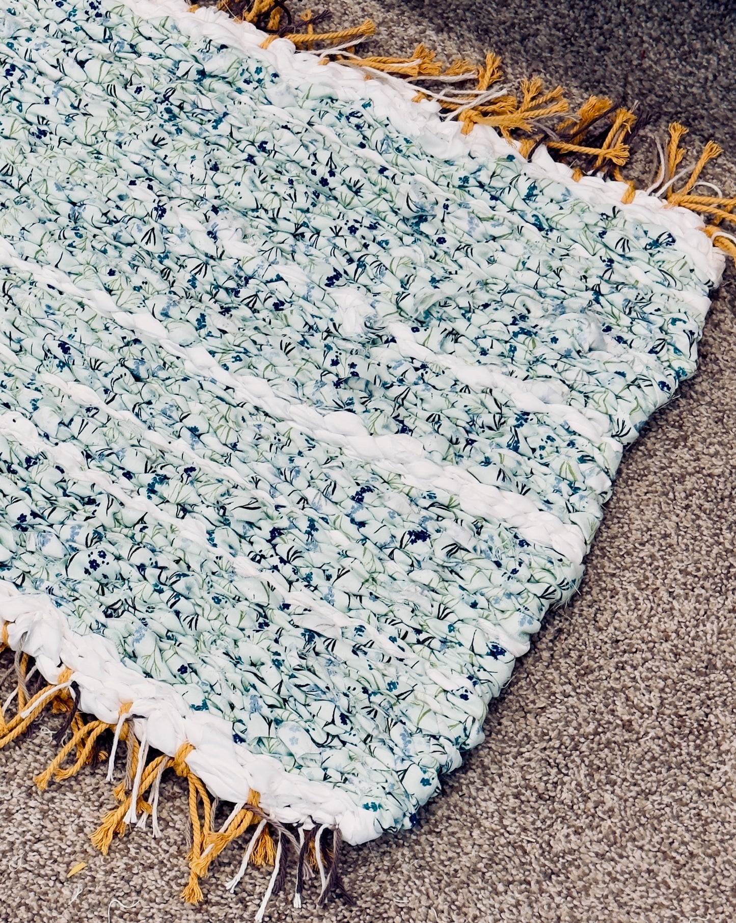 Handmade And Hand Woven Versatile Rug. Baby Room, Bathroom, Prayer
