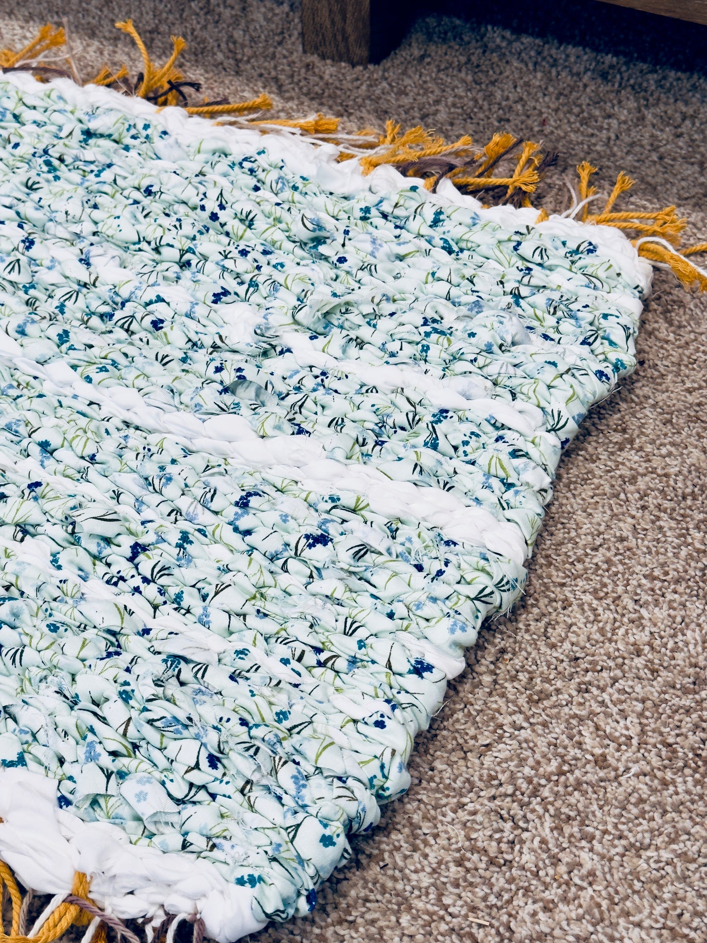 Handmade And Hand Woven Versatile Rug. Baby Room, Bathroom, Prayer