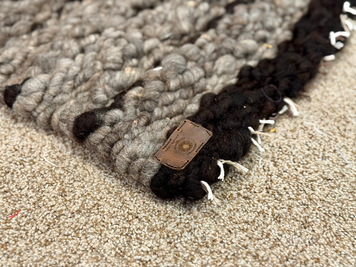 Hand Woven Sheep Wool Cat Mat Rug