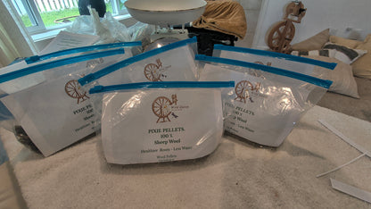 Pixie Pellets: 100% Natural Sheep Wool Saves Water and Improves Soil.