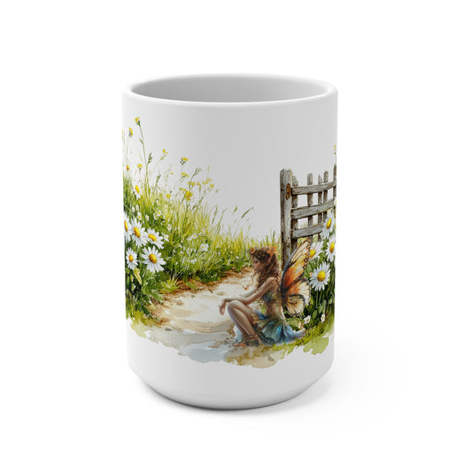 Mug: Enchanting Fairy Garden Scene 15oz