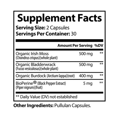 Vitamins Sea Moss Supplement (60 Capsules)