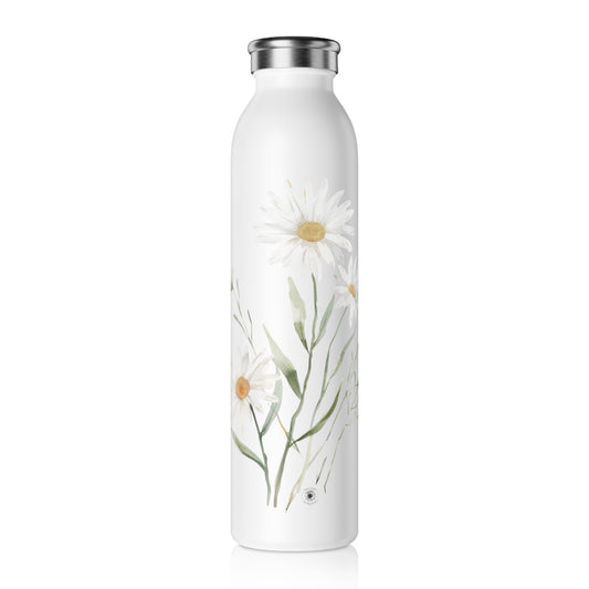 Water Bottle - Whimsical Enchanting Country Daisies Design