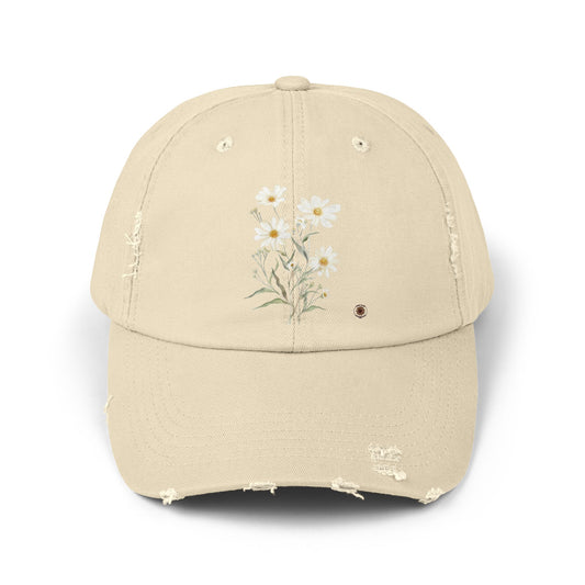 Distressed Classy Daisy Cap.