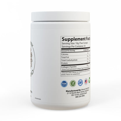 Collagen Peptides Type I & III Supplement (350g, 12.3oz) Herbal Remedies
